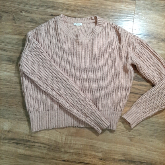 Pink Knit Sweater Cropped Ardene Size S - Picture 1 of 2